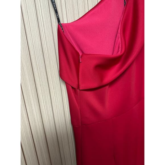 Black Halo Cadencia One-Shoulder Gown Pink Women’s Size 8 - Picture 5 of 10